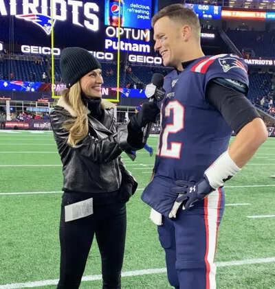 Tom Brady’s muscles spark buzz, Erin Andrews responds with one-word roar