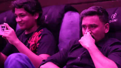  Dhanush makes a surprise visit to the theatre with son Lingaa; gets emotional after witnessing fan reactions