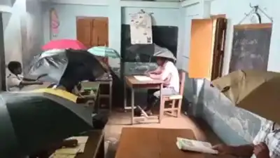  BJP’s Amit Malviya slams Mamata govt over Hooghly schoolchildren sitting with umbrellas inside classroom
