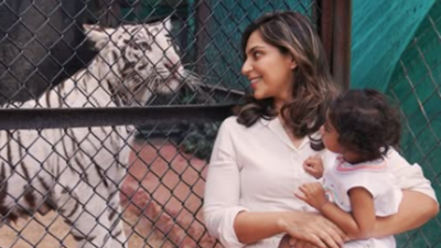 Upasana shares rare picture with daughter Klin Kaara with namesake white tigress on her birthday