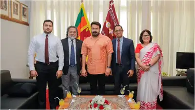 Mohanlal gets a grand welcome at the Sri Lankan parliament, calls visit 'truly unforgettable’