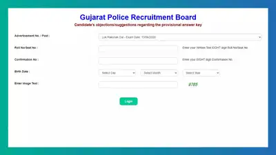LRD answer key 2025 for Lok Rakshak Cadre released at lrdgujarat2021.in; here's how to download
