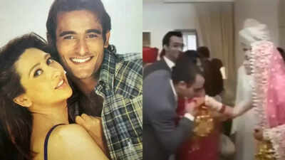 Akshaye Khanna warmly kissed rumoured ex Karisma Kapoor's hand on her wedding day with Sunjay Kapur and congratulated her; here's why she didn't marry the 'Taal' actor