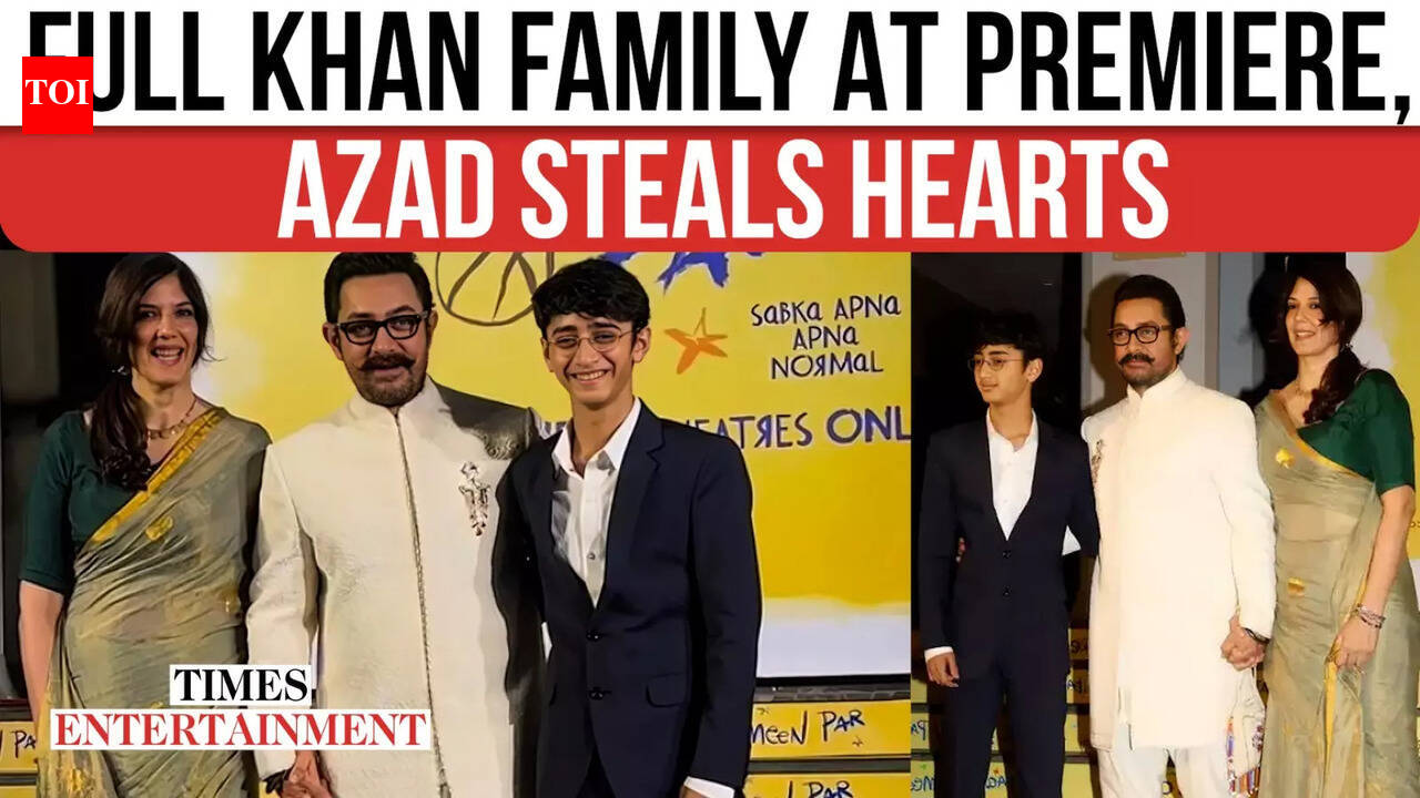 Aamir Khan, Gauri & Azad Steal the Spotlight at Sitaare Zameen Par Premiere