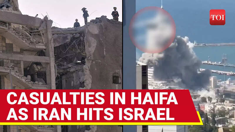 Israeli Media Reports Explosive Heads Fall in Five Haifa Areas