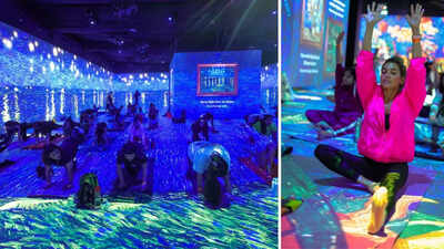 Van Gogh’s immersive art elevates Yoga Day session