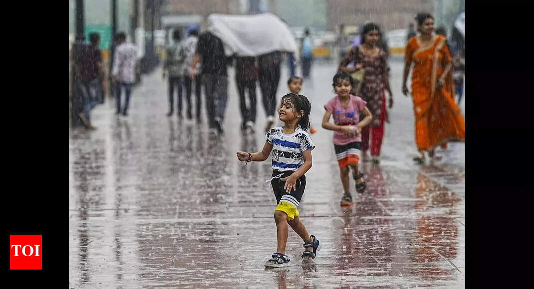 Delhi receives rain bringing relief; IMD issues yellow alert.