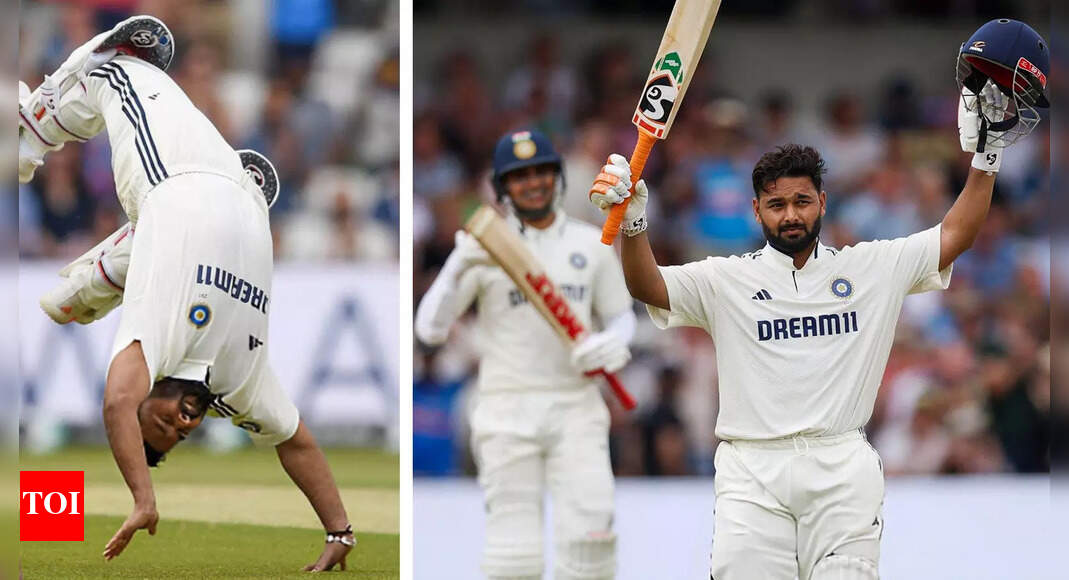 IND vs ENG: Pant's front-flip celebration after century goes viral - Watch
