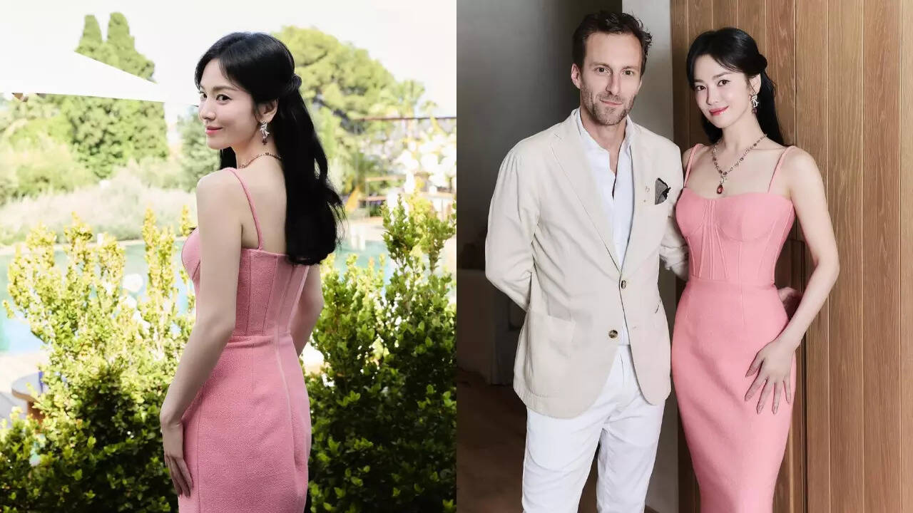 song hye kyo pink dress Actor Song Hye-kyo exuded goddess beauty with a pink dress.Actor Song Hye- kyo released a number of u
