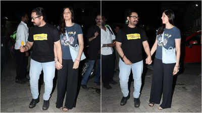 Aamir Khan steps out hand-in-hand with girlfriend Gauri Spratt for ice cream date after Sitaare Zameen Par release