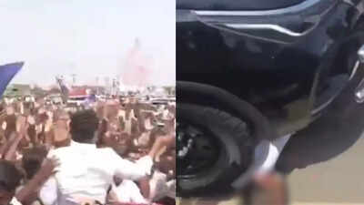  Elderly man crushed to death by former CM Jagan Mohan Reddy’s convoy; rally continued, unaware of incident