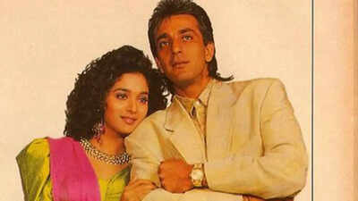 Throwback! When Sanjay Dutt allegedly said 'sorry' to Madhuri Dixit over romance buzz