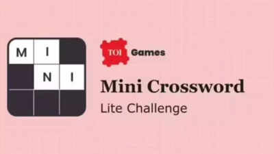 Today’s TOI Mini Crossword clues for 23 June 2025