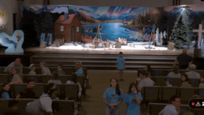 Terror unfolds inside Michigan church as gunman opens fire; people seen ducking for cover - video