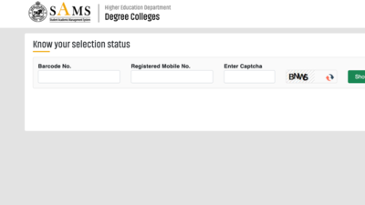 SAMS Odisha +3 second round allotment 2025 released: Check direct link to access selection list and important details here