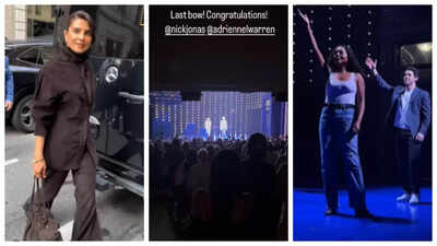 Priyanka Chopra gets emotional as she attends Nick Jonas' closing Broadway show amidst 'Heads of State' film promotions - WATCH