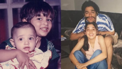 Watch Tamannaah Bhatia childhood pictures with brother Anand in a heartfelt birthday post; says "Counting days till I see you again"
