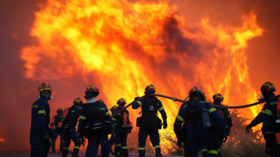 More evacuation orders issued as firefighters battle major wildfire on Greek island of Chios