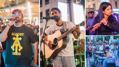 Akhil Sachdeva, Ankur Tewari’s acoustic sets have Gurgaon singing at the Buskr Chowk launch