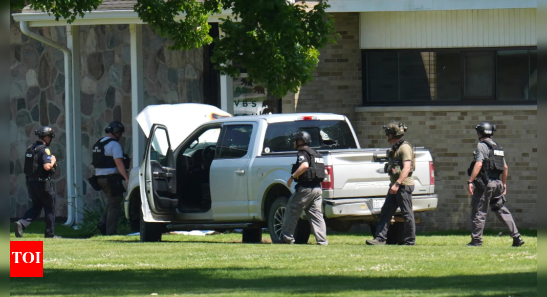 Man's mother is member of church where he opened fire outside before he was fatally shot, police say
