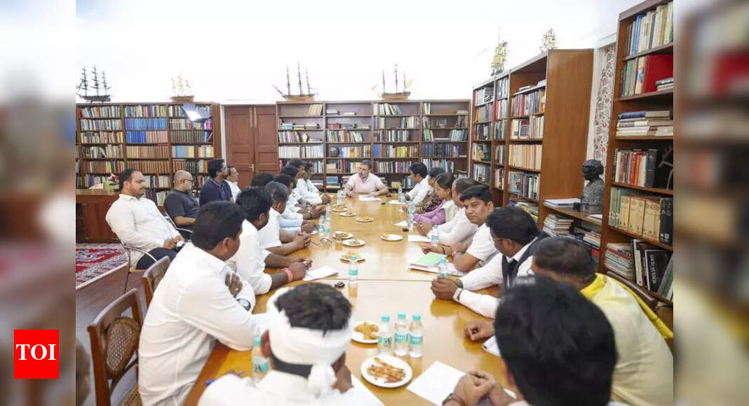 Cong tribal leaders meet Rahul in Delhi | Ranchi News - Times of India