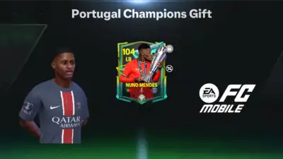 EA FC Mobile offers all players with a free 104 OVR Nuno Mendes UNL-special card: Stats, attributes and more