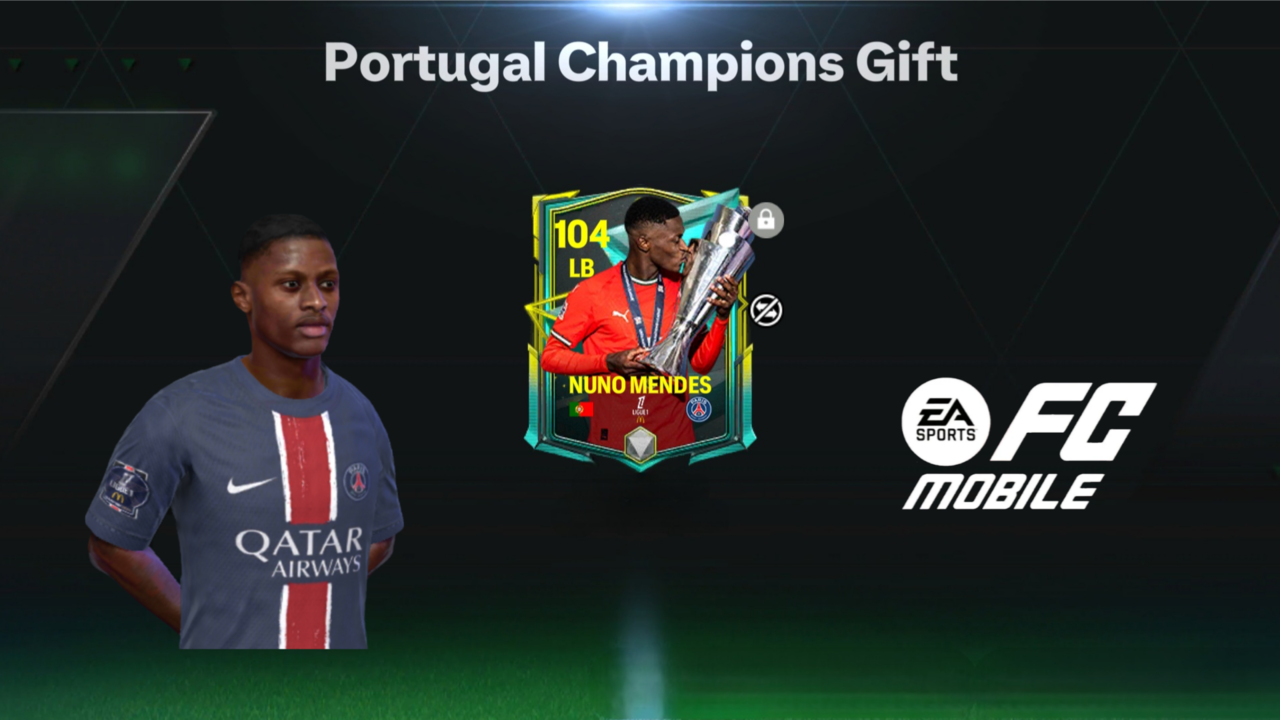 Get Your Free 104 OVR Nuno Mendes Card in EA FC Mobile! | Esports