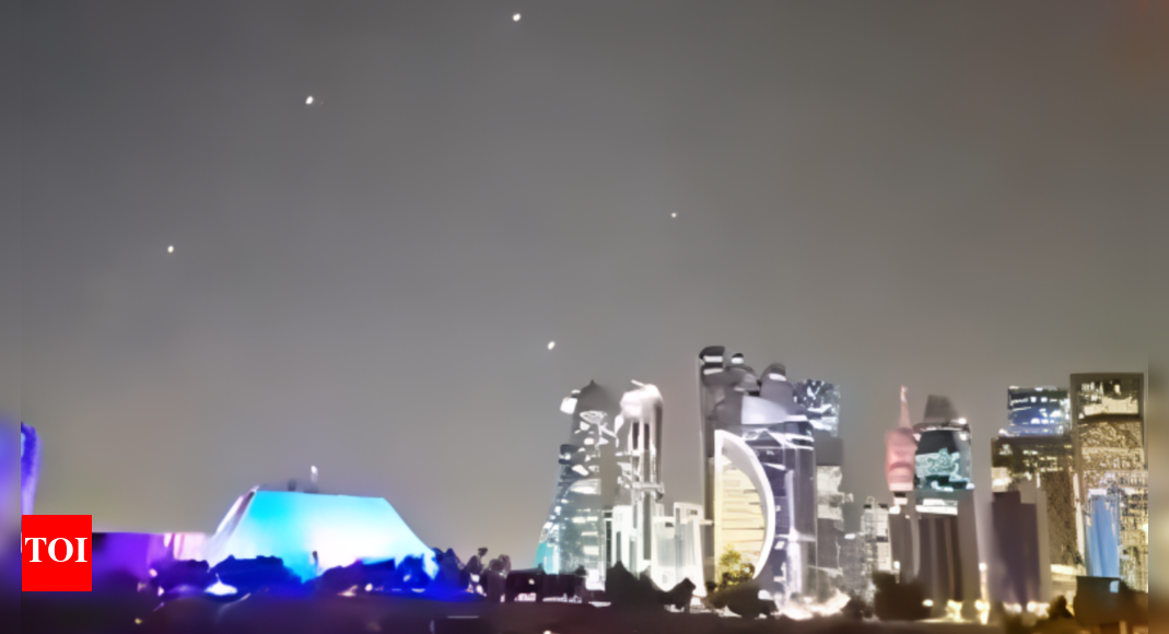 Moments after attack: Scenes of panic unfold in Doha mall after Iranian missile strikes - watch