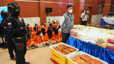Indonesia arrests 285 in drug crackdown and seizes over half a ton of narcotics