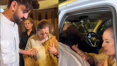 Zaheer Khan wins hearts as he touches mother-in-law Poonam Sinha’s feet - WATCH