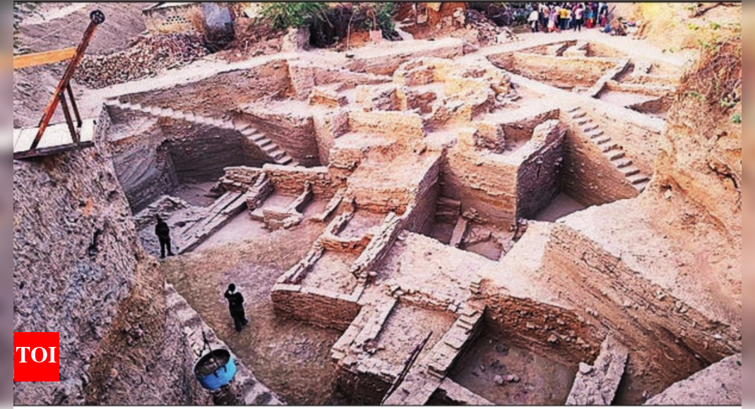 Raj dig uncovers 3,500-yr-old site: ASI traces riverbed; findings link it to Saraswati river