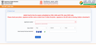 UGC NET admit card 2025 released for June 27 exam at ugcnet.nta.ac.in: Direct link to download hall tickets here