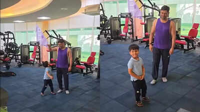  Ex-India cricketer shares an adorable video of MS Dhoni playing with his son - Watch