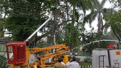 Blaze at power pole triggers VVIP security alert in Bhopal