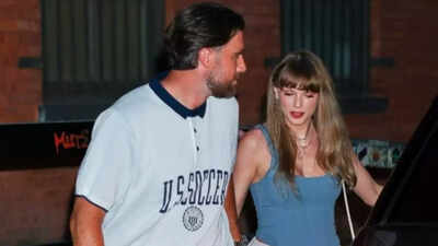  Travis Kelce spotted supporting Taylor Swift—See the Video