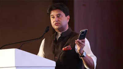 Union Telecom Minister Jyotiraditya Scindia (Pic credit- ANI) 'Duopoly not good': Telecom minister pushes for competition; Scindia says Moore’s law must apply to data pricing in India