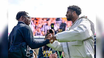 Shedeur Sanders celebrates Travis Hunter’s historic NFL Draft leap to Jacksonville Jaguars