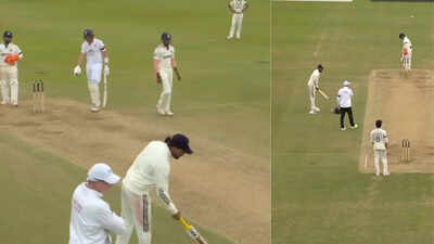  KL Rahul picks up Joe Root's bat, umpire intervenes