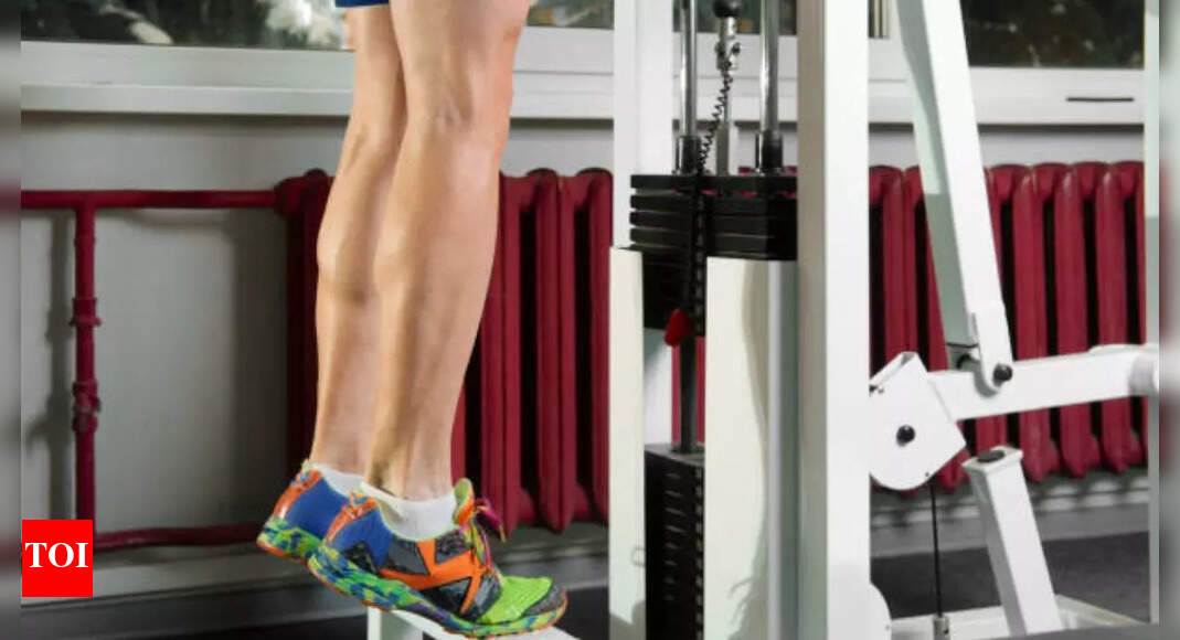 Person doing calf raises