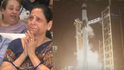 'Shubh' Yatra: Astronaut Shubhanshu Shukla lifts off for Axiom-4 mission as emotional mother watches from Lucknow