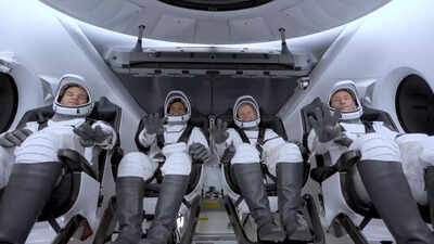 Shubhanshu Shukla’s first video inside SpaceX Dragon released