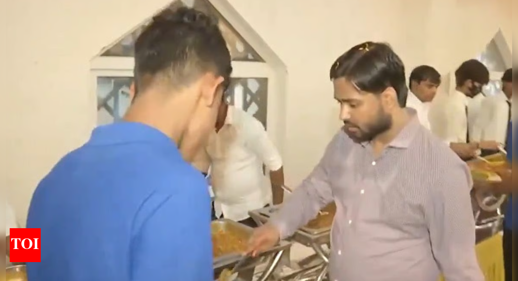 Khan Sir's wedding reception: Viral YouTuber welcomes thousands of students with rose petals, serves them food personally