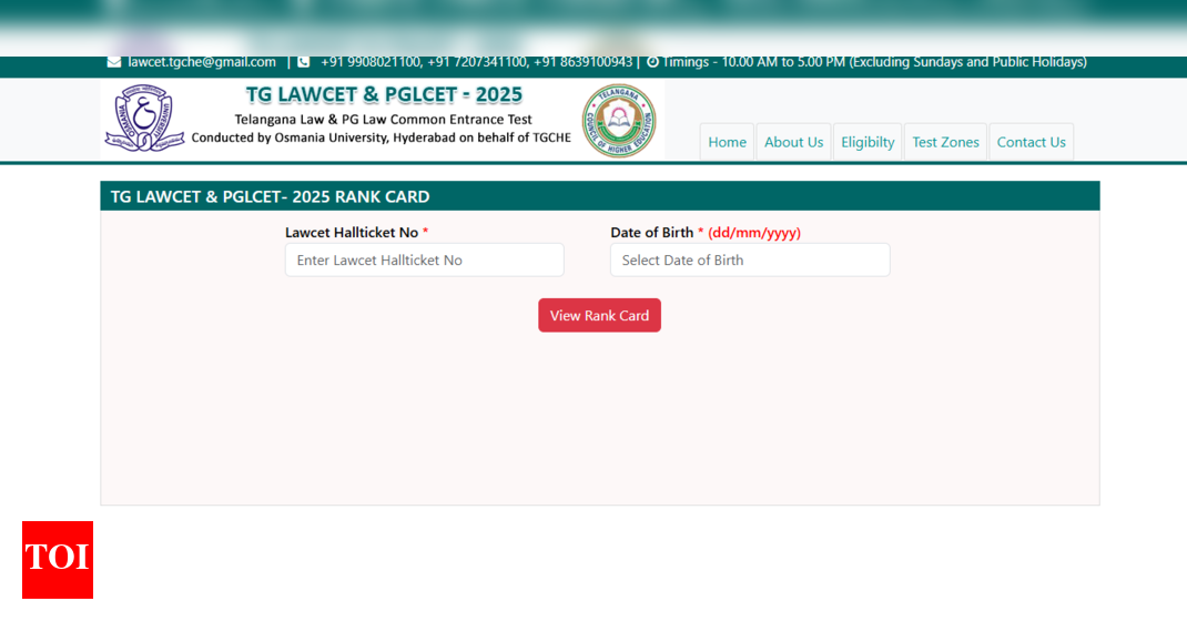 TS LAWCET, PGLCET 2025 Results Declared: Download Scorecards Online