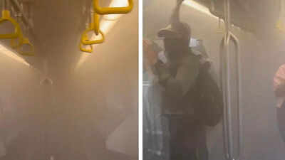  Smoke fills metro coach in Mumbai, but the fire wasn’t on the train– this is what happened