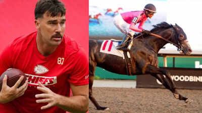 Travis Kelce stuns fans with racehorse named after Taylor Swift and a winning debut