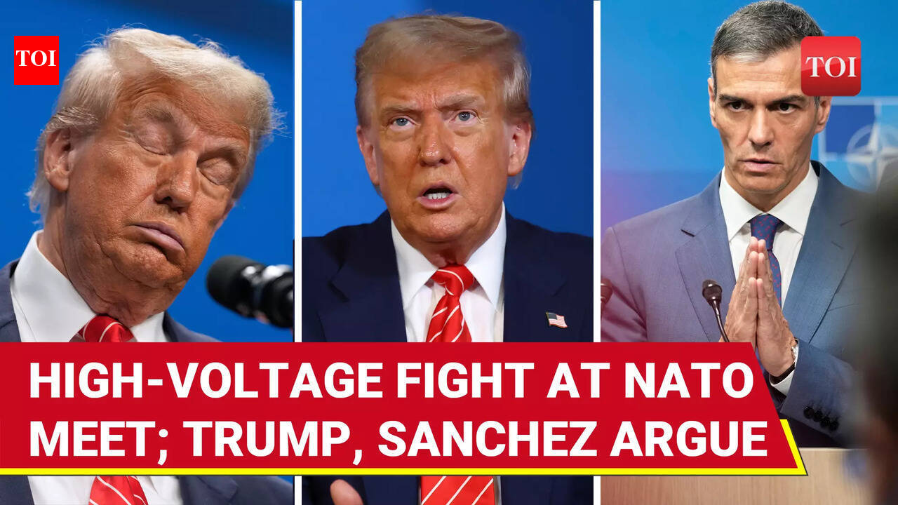 Trump Clashes With Spanish PM Sanchez Over NATO Defence Spending At ...
