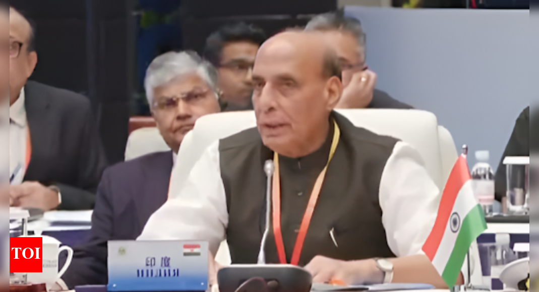 'Sheltering terrorists': Rajnath slams Pak at SCO Summit; Khawaja Asif present