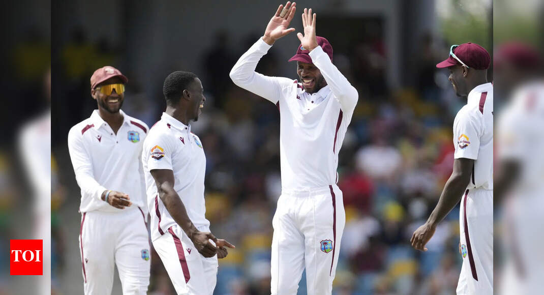 Calypso carnage in Bridgetown: 14 wickets fall on Day 1; AUS quicks hit back 