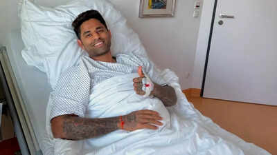 Photo: Suryakumar Yadav undergoes sports hernia surgery, shares update