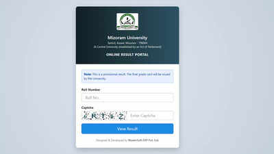  Mizoram University releases even semester results for LLB, BCA and various UG, PG courses at mzuegov.in